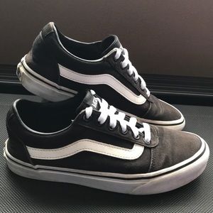 Black and white Vans